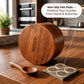 Premium Mango Wood Spice Cellar for Salt and Pepper (Matte Brown Finish)