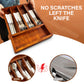 Premium Acacia Wooden Drawer Organizer & Cutlery Tray -5 Sections- Polished