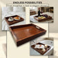 Premium Acacia Wood Serving Tray-15"L x 11" W x 2" H